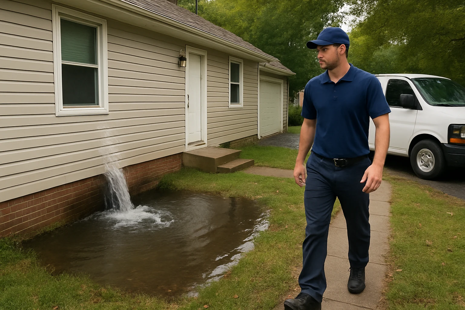 Emergency Water Restoration specialist serving a local property