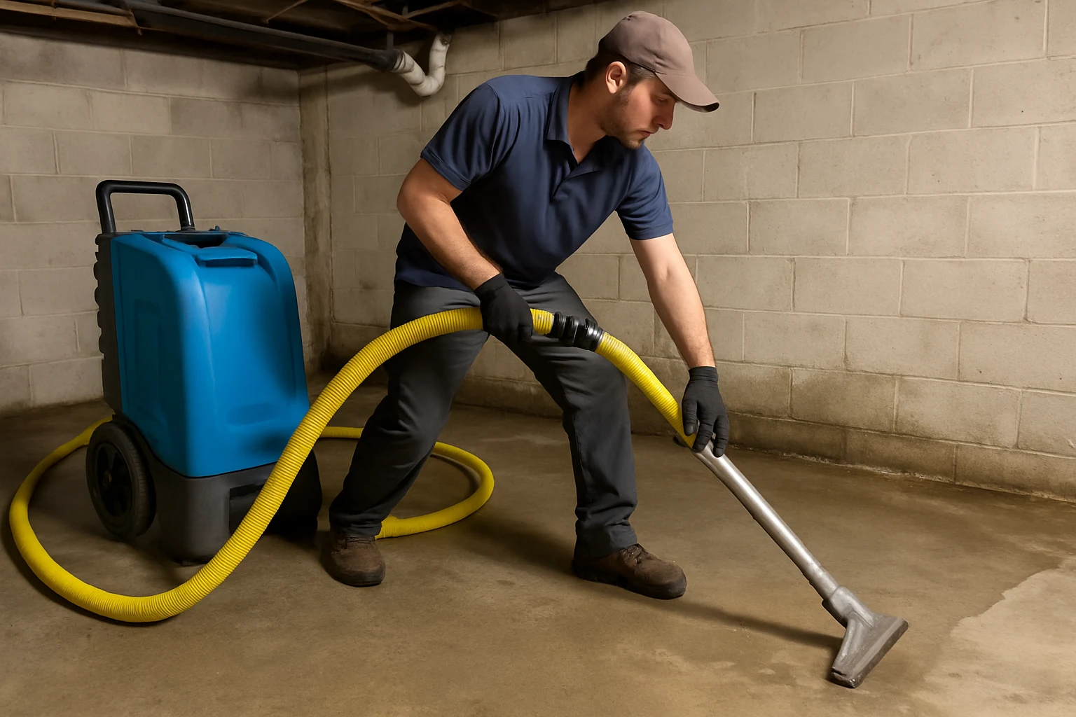 Basement water extraction